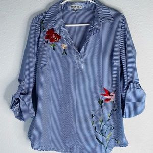 Kontrol Contemporary Striped Blouse